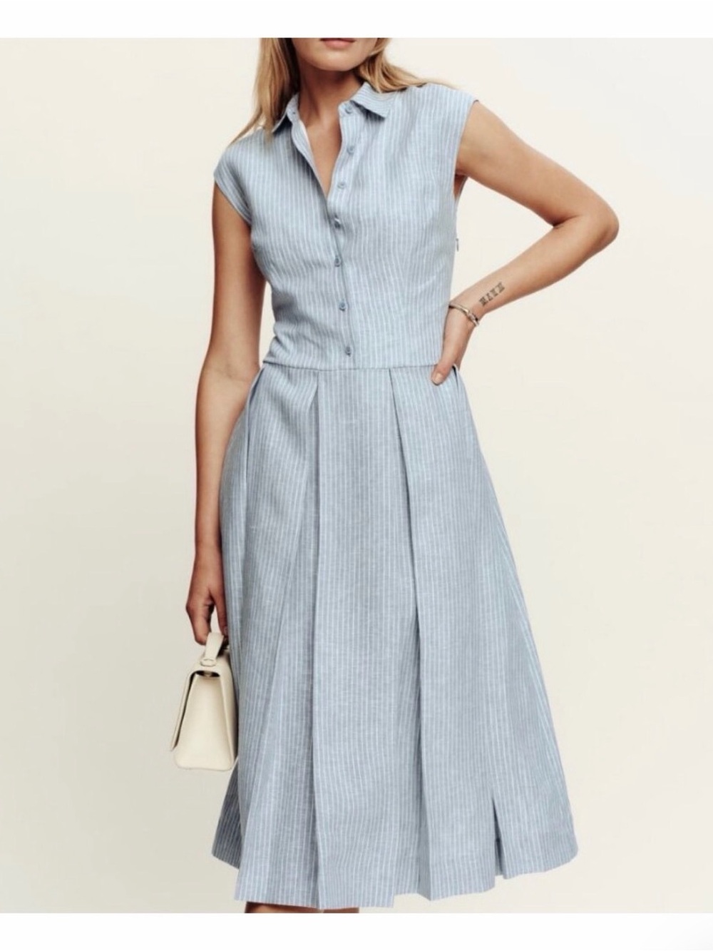 Reformation Tace Linen Midi
